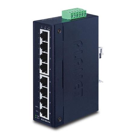 Planet PL-IGS-801M 8 Port Gigabit Managed Endüstriyel Ethernet Switch
