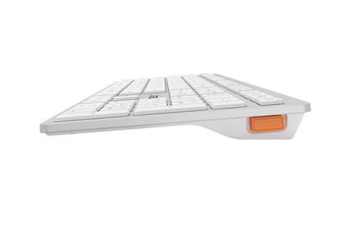 A4 Tech FBX50C Q TR Bluetooth Wi-Fi Nano Multimedia Şarjlı Beyaz Kablosuz Klavye