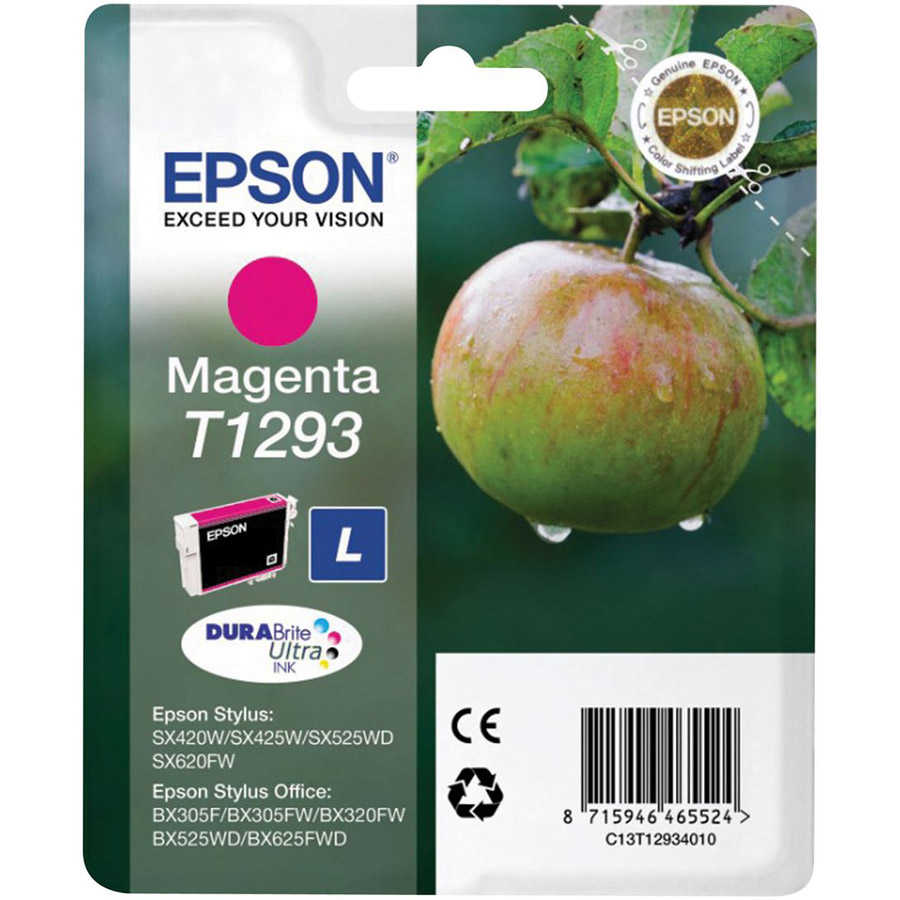 Epson C13T12934021 T1293 470 Sayfalık Kırmızı Orijinal Inkjet Kartuş