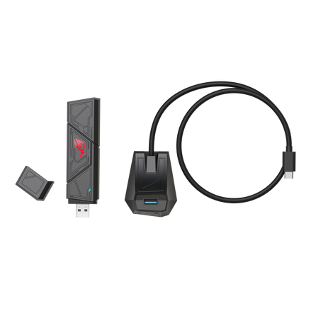 Asus USB-BE92 Nano BE6500 Üç Bantlı şi-Fi 7 Kblosuz Ağ Adaptörü
