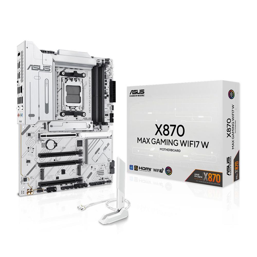 Asus X870 MAX GAMING WIFI7 W Sc-AM5 DDR5 8000Mhz 3XM2 Wifi7 5Gbit RGB ATX AMD Anakart