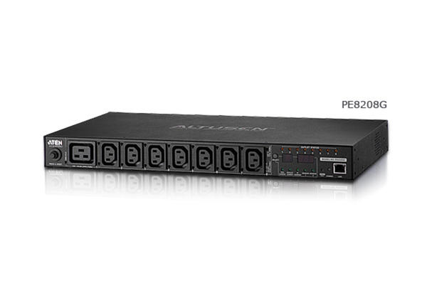 Aten PE8208G 7 Port IEC320 10A C13  1 x IEC320 C19 PDU/Power Elektrik Güç Dağıtım Ünitesi