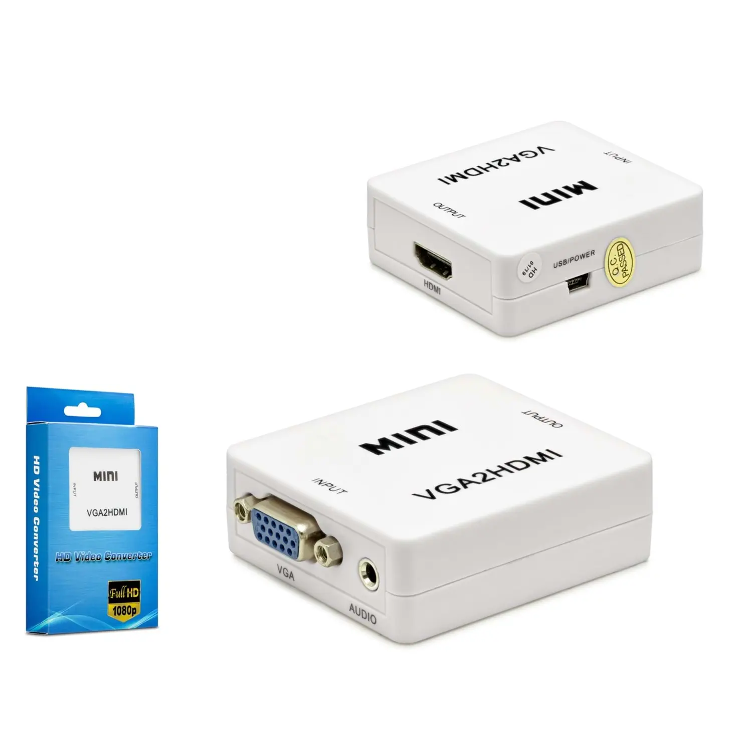 Hadron HDX1283 VGA to VGA Beyaz Video Converter