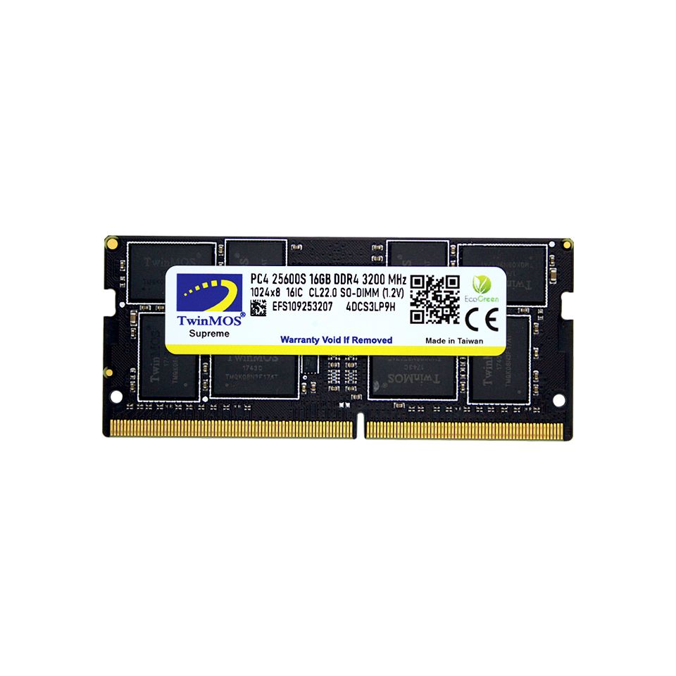 Twinmos MDD416GB3200N 16 GB DDR4 3200Mhz CL22 Notebook Bellek