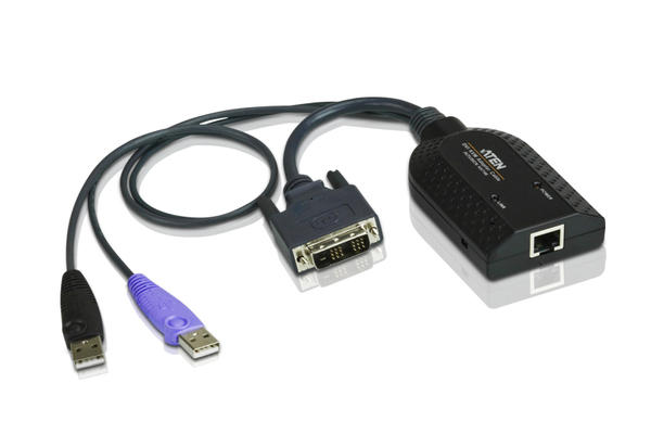Aten KA7166 Usb DVI Sanal Medya Smart Kart Destekli KVM Adaptör