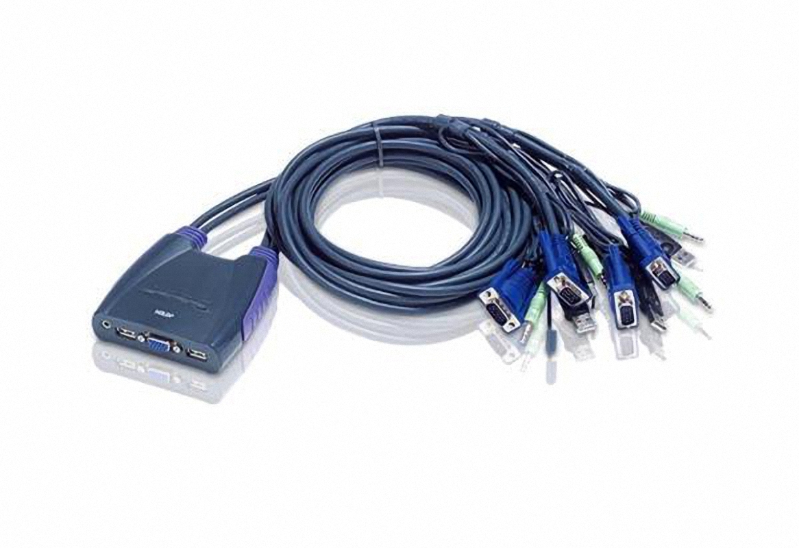 Aten CS64UZ 4 Portlu USB KVM Keyboard Video Monitör Mouse KVM Switch