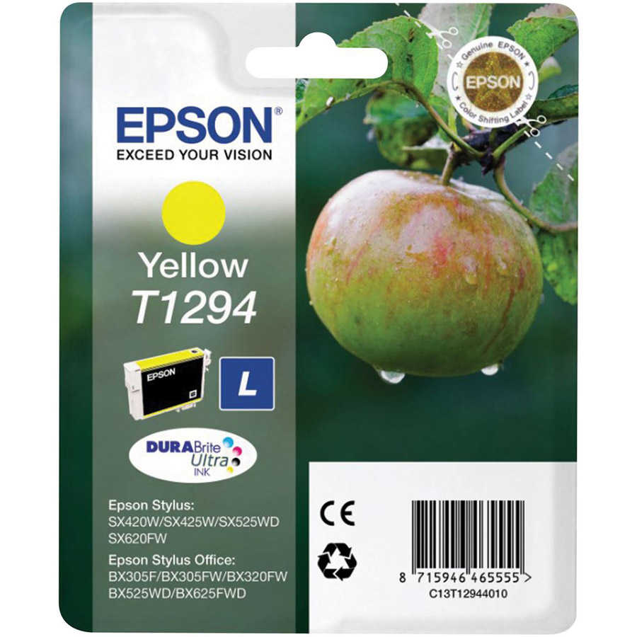 Epson C13T12944021 T1294 470 Sayfalık Sarı Orijinal Inkjet Kartuş