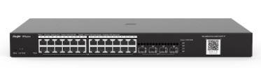 Ruijie RG-NBS3100-24GT4SFP-P-V2 24 Port Gigabit Poe 4 Port SFP 370W L2 Yönetilebilir PoE Switch