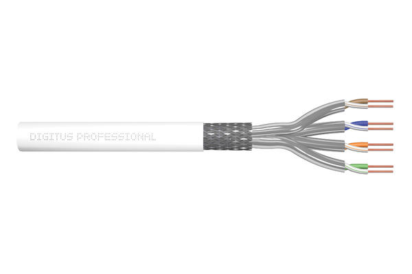 Digitus DK-1743-VH-305-MF-W 305 Mt CAT7 AWG 26/1 S-FTP Zırhlı Beyaz Data Kablosu