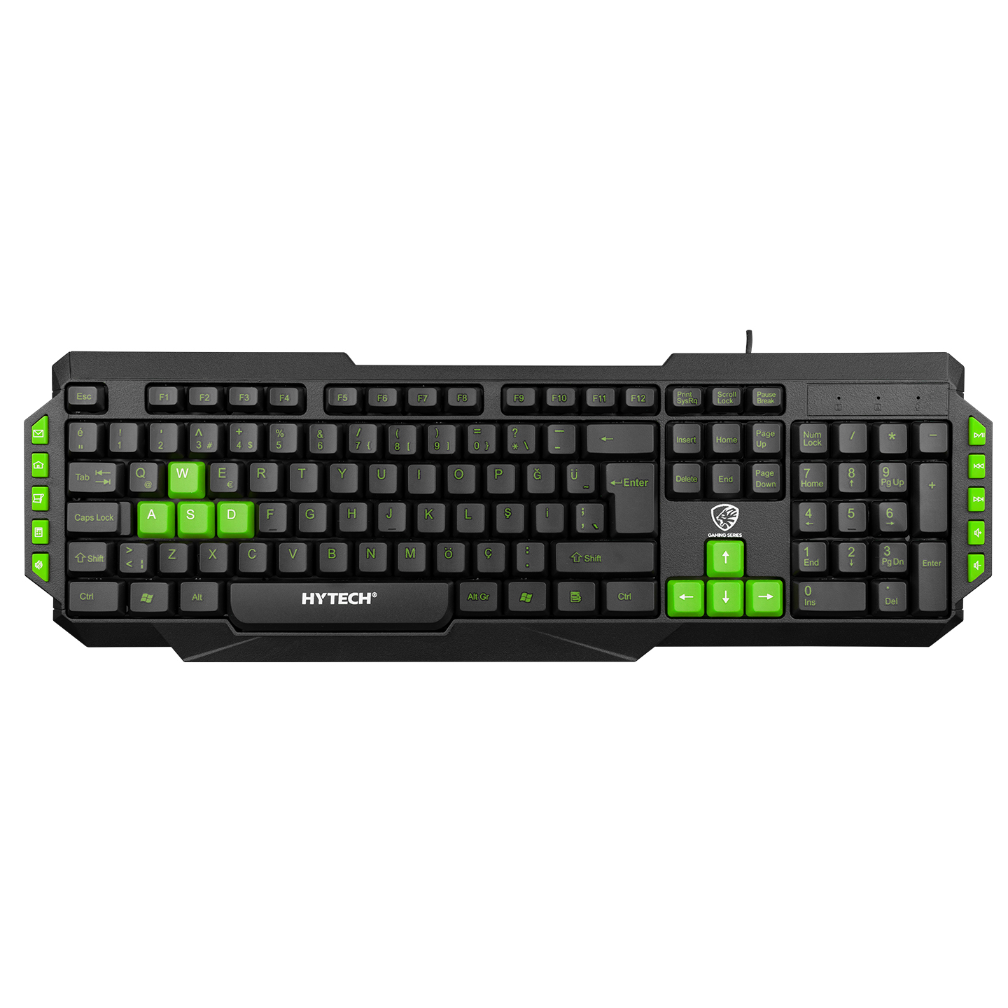 Hytech HYK-46 GAMY USB Q TR Yeşil Kablolu Oyuncu Klavyesi