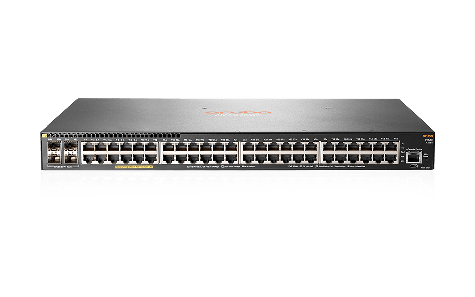 Hp JL256A 2930F 48 Port Gigabit PoE+ 4 Port SFP+ 370W Yönetilebilir PoE Switch