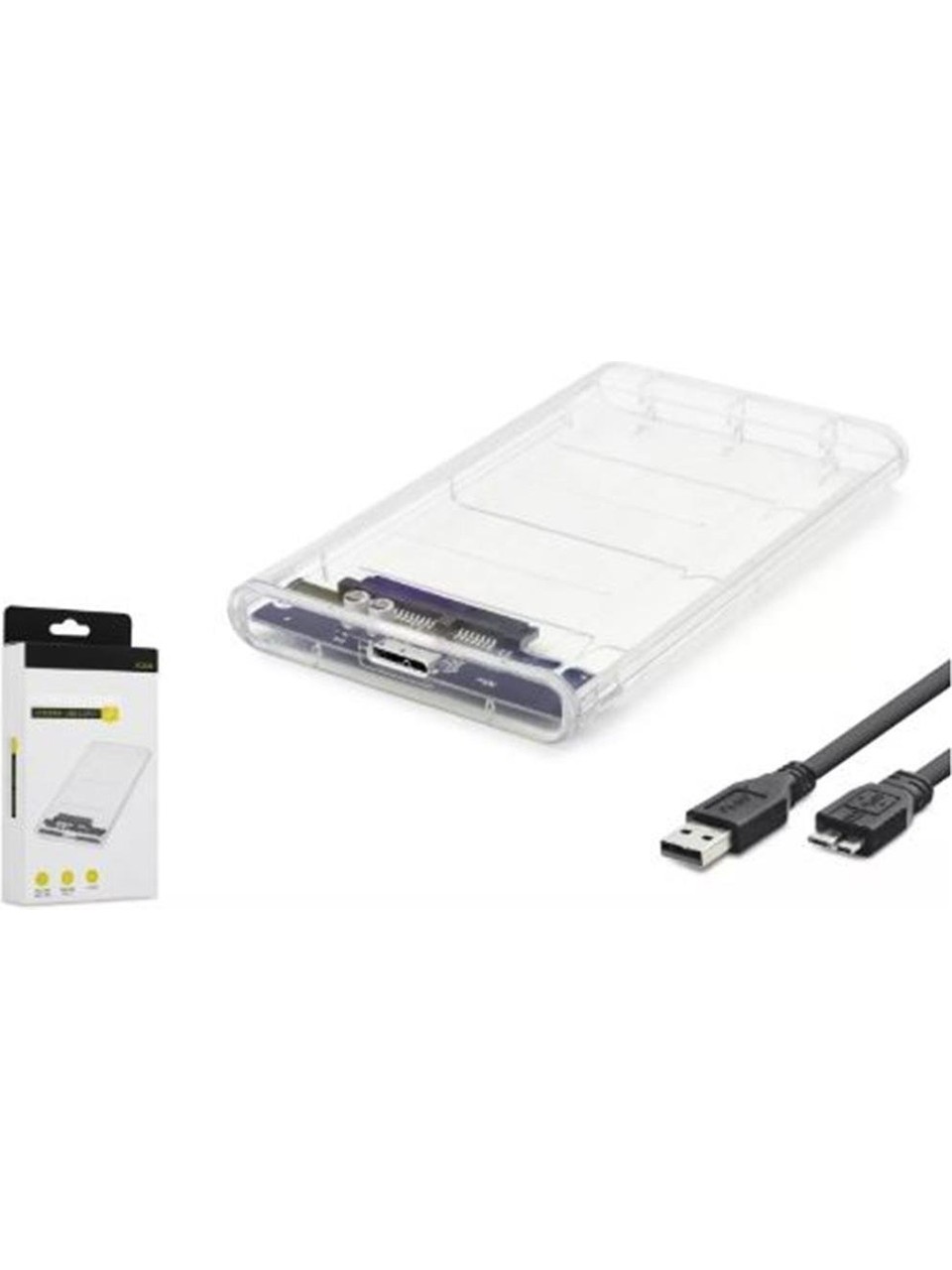Hadron HDX1760 USB 3.0 to SATA 2.5 inch Şeffaf Plastik Harddisk Kutusu