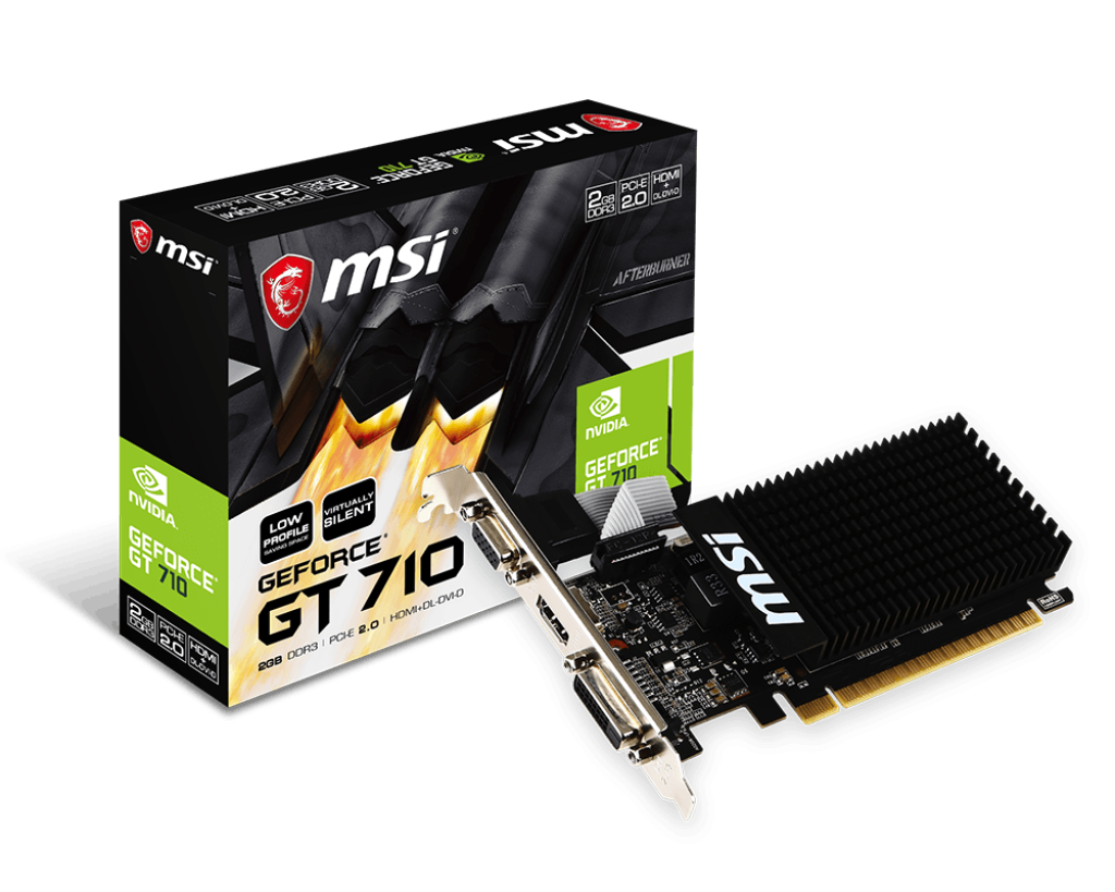 Msi GT 710 2GD3H LP 2 GB DDR3 GeForce GT710 64Bit NVIDIA Ekran Kartı