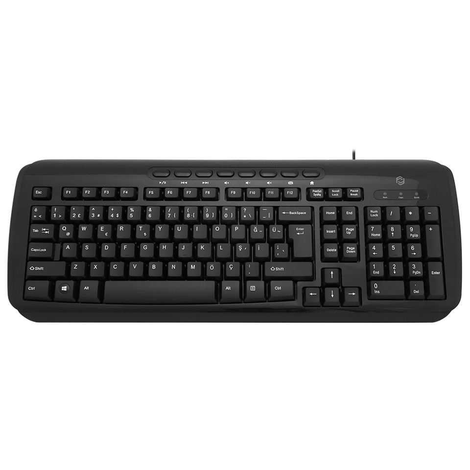 Frisby FK-4845QU USB Q TR Multimedia Siyah Kablolu Klavye