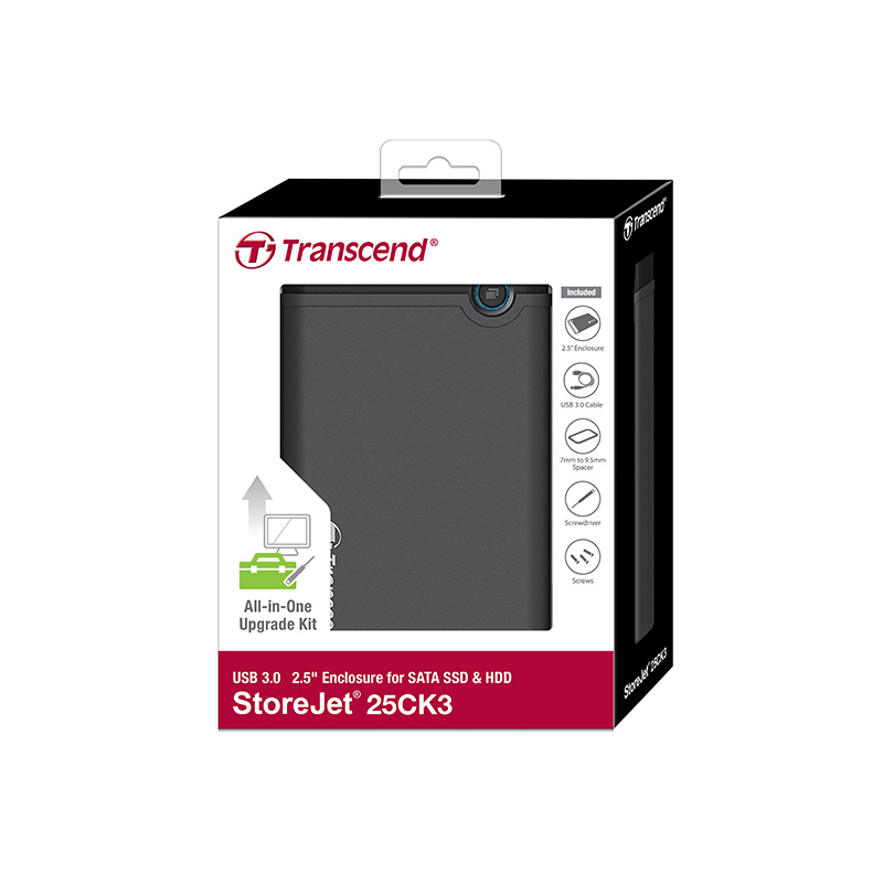 Transcend TS0GSJ25CK3 Storejet 25CK3 USB 3.0 2.5 inch Disk Kutusu