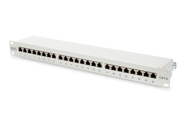 Digitus DN-91624S 24 Port 1U CAT6 Utp Zırhlı Beyaz Patch Panel