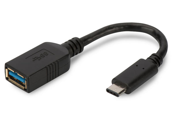 Digitus AK-300315-001-S USB Type C to USB 3.0 Type A Erkek-Dişi OTG Kablosu