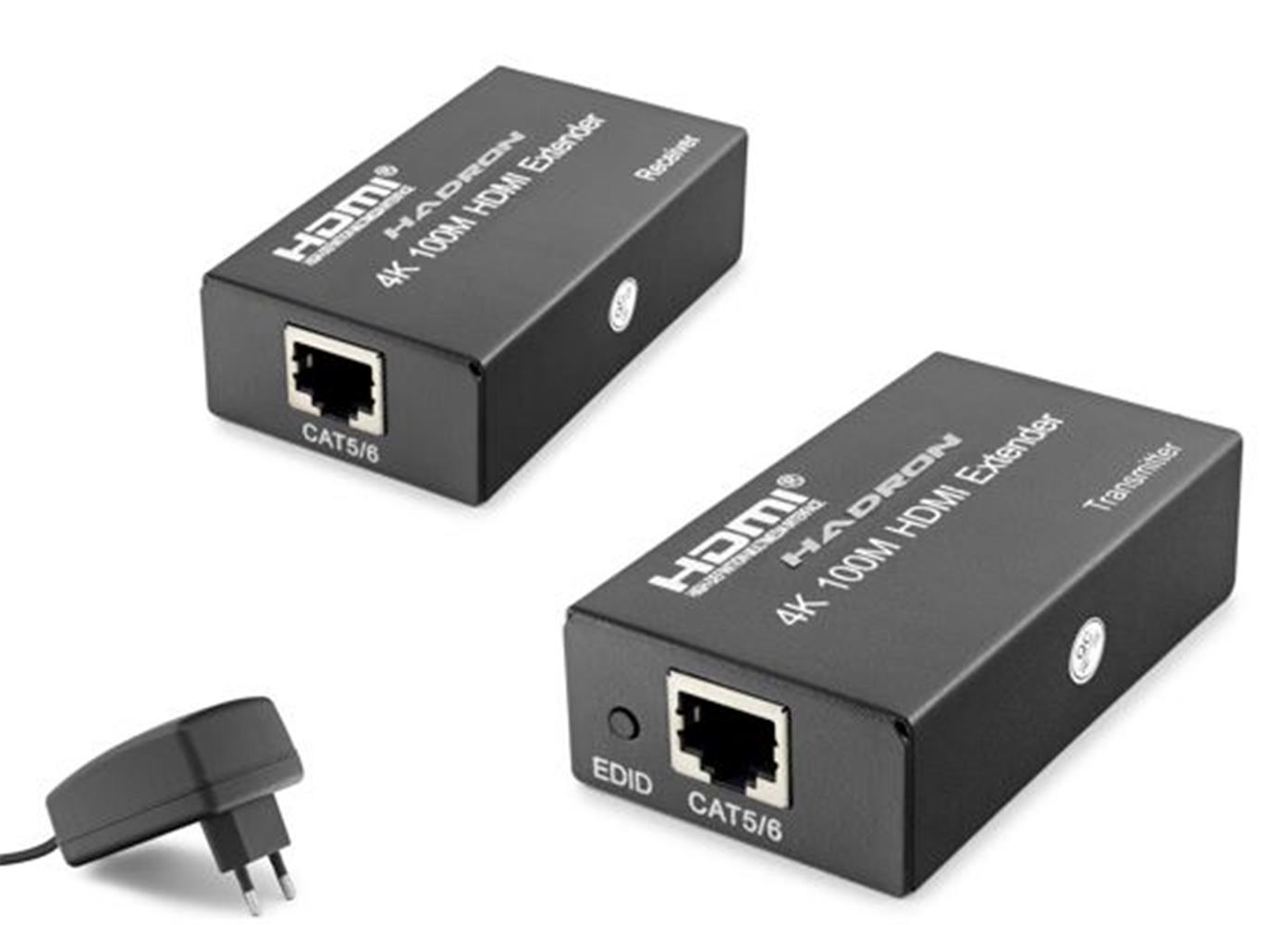 Hadron HDX1367 100Mt HDMI to RJ45 4K DC 5V Extender HDMI Mesafe Uzatıcı