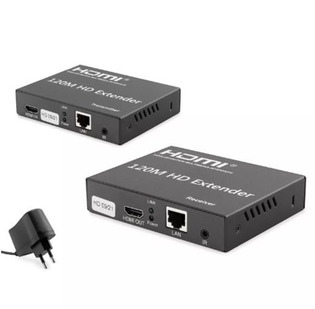 Hadron HDX1348 120Mt HDMI to RJ45 4K 3840x2160 30Mhz Extender HDMı Mesafe Uzatıcı