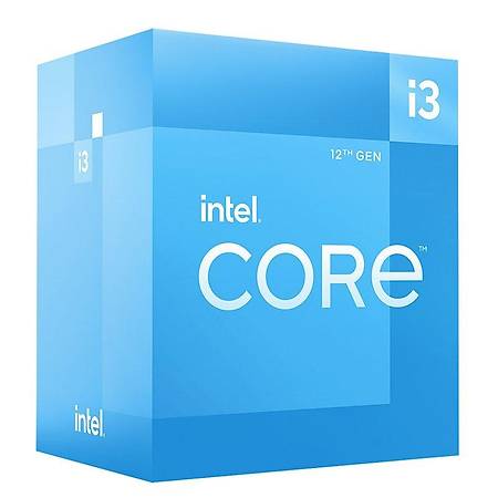 Intel BX8071512100 CI3 12100 SC 1700 3.3Ghz 12MB 60W UHD730 Alder Lake INTEL İşlemci