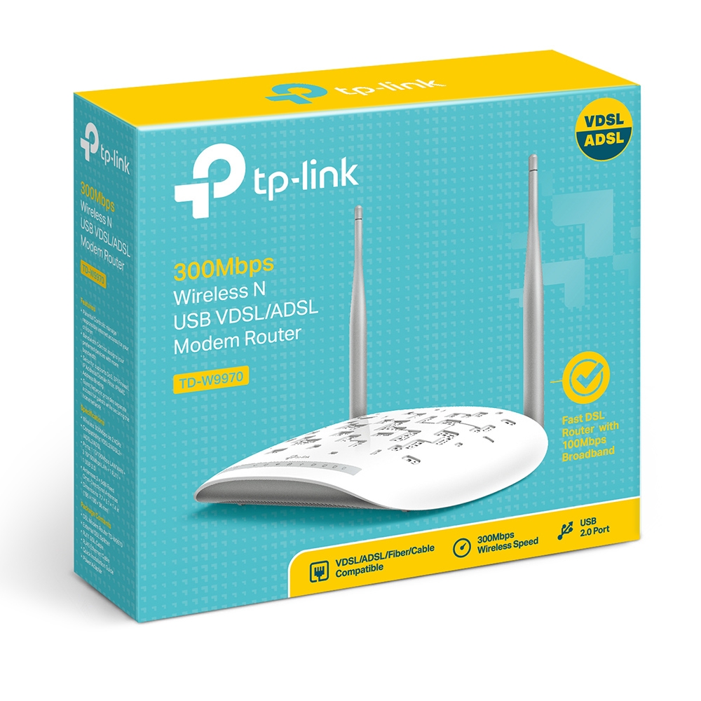 Tp-Link TD-W9970 4 Port 2.4 Ghz ADSL - VDSL Kablosuz Modem
