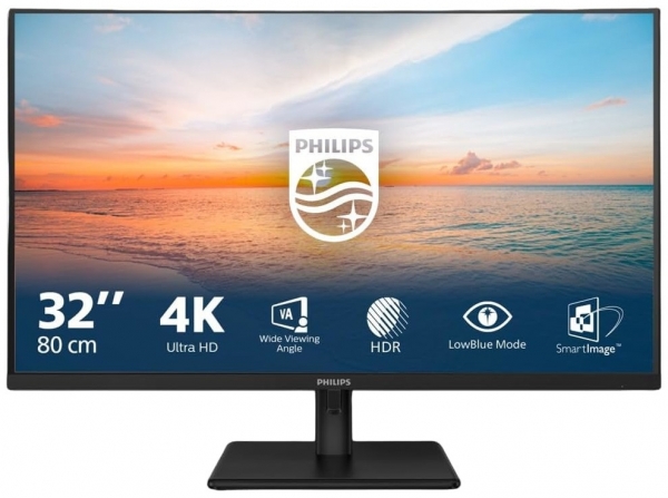 Philips 32E1N1800LA/00 31.5 inch 3840x2160 4ms 60Hz Multimedia HDMI DP 4K UHD Monitör