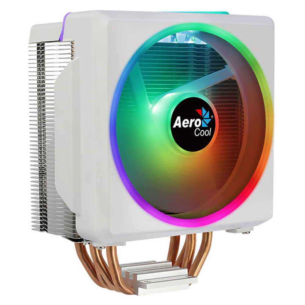 Aerocool AE-CC-CYLN4F-W Cylon 4F 12cm ARGB Fanlı Beyaz AMD-INTEL İşlemci Fanı