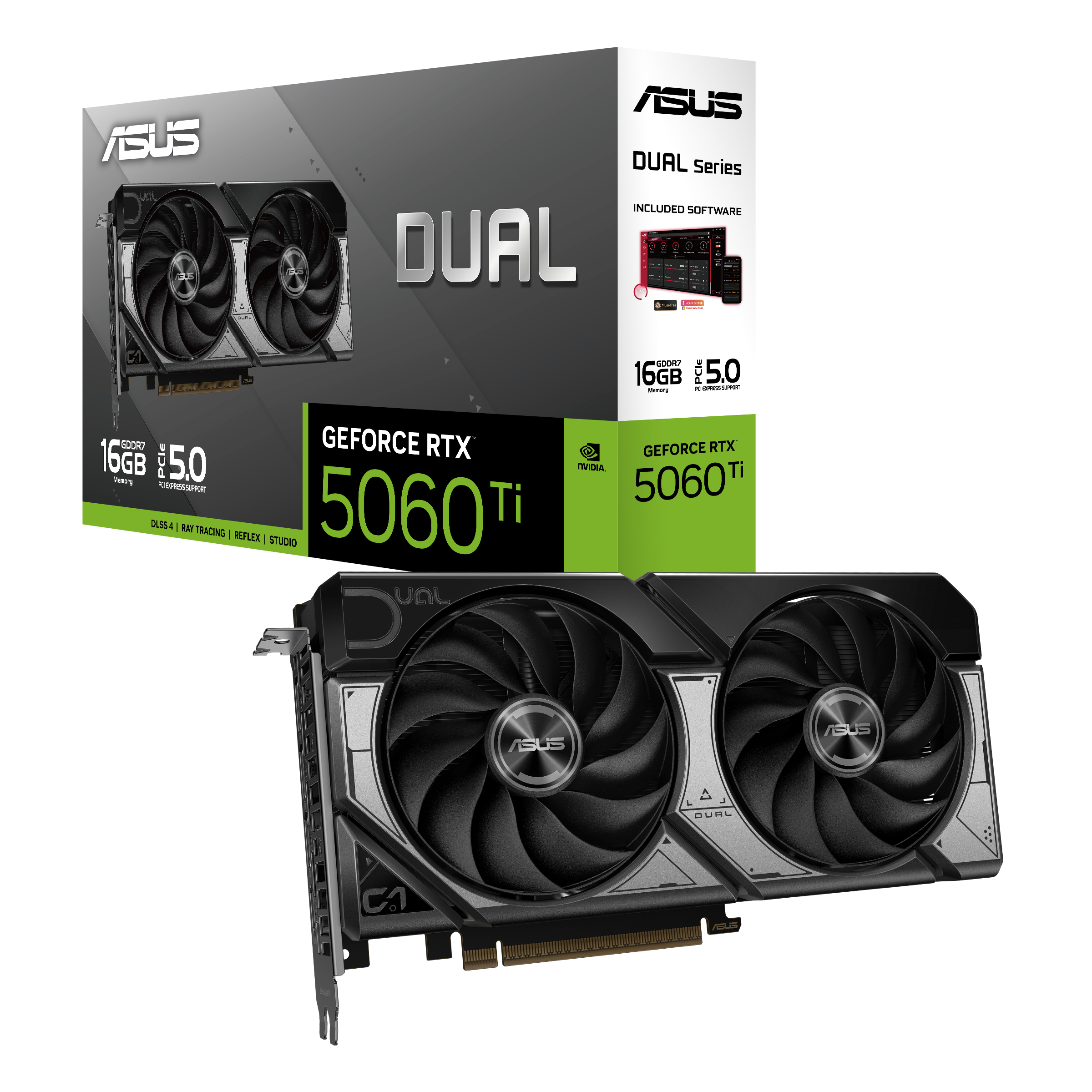 Asus DUAL-RTX5060TI-O16G 16 GB GDDR7 GeForce 5060 Ti OC 128Bitr NVIDIA Ekran Kartı
