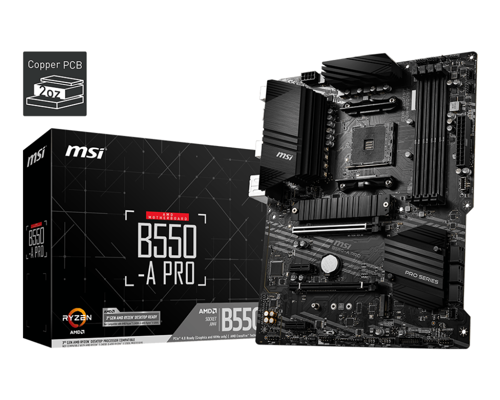 Msi B550-A PRO Sc-AM4 B550 DDR4 4400Mhz M.2 USB 3.2 ATX AMD Anakart
