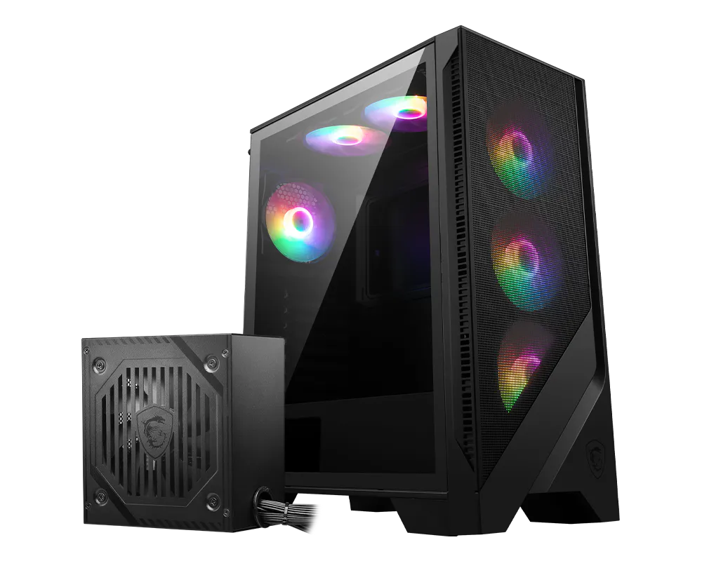 Msi MAG FORGE 150A B65 650W Bronze 6x12cm ARGB Fanlı Siyah Oyuncu Kasası