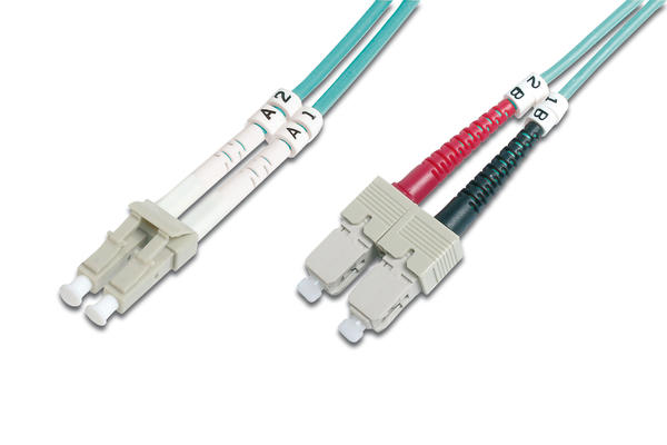 Digitus DK-2532-05/3 5 Mt LC-SC 50/125 OM3 Multimode Duplex Patch Kabl