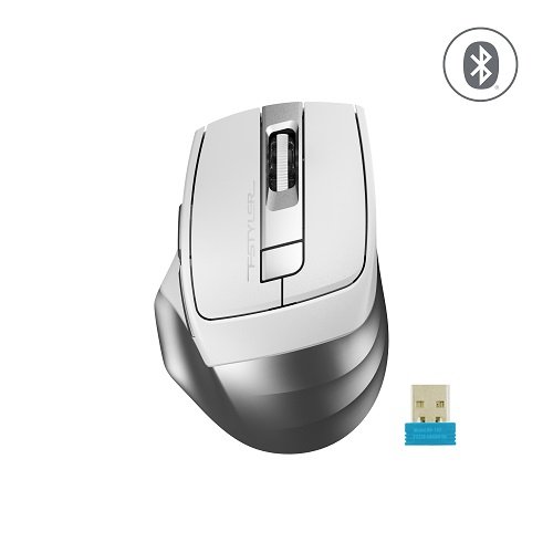 A4 Tech FB35 2000 Dpi 6 Tuşlu 2.4Ghz Bluetooth Kablosuz Beyaz Mouse