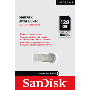 Sandisk SDCZ74-128G-G46 128 GB 150Mb/s Ultra Luxe USB 3.1 Metal USB Flash Bellek