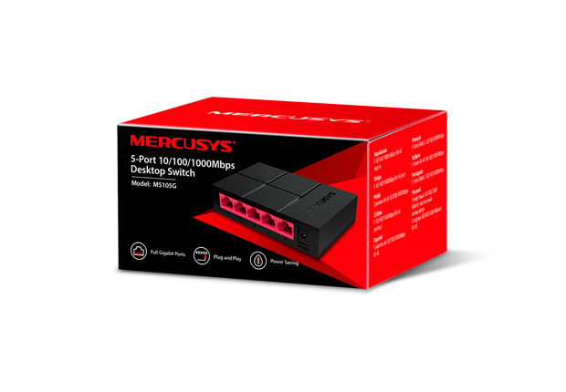 Tp-Link Mercusys MS105G 5 Port 10/100/1000 Mbps Masaüstü Switch