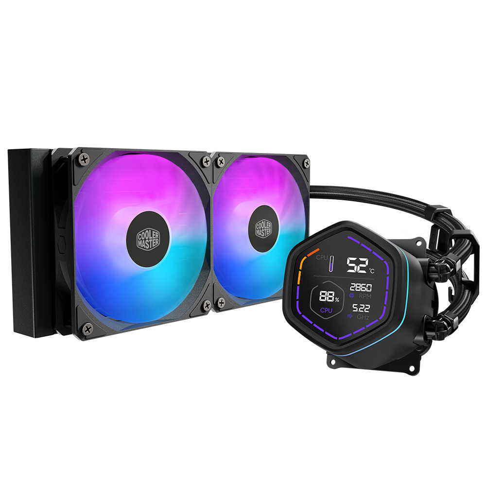 Cooler Master MLX-D24M-A18PA-RD Liquid Nex Digital 240 2x12cm ARGB Fanlı AM5-1851 Uyumlu Sıvı Soğutma