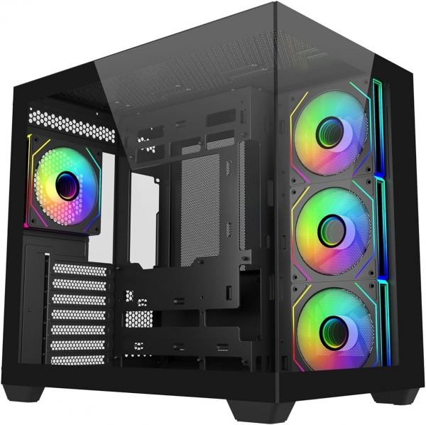 Cooler Master E681-KHNN85- S00 800W Gold Gen5 Master Elite 681 TG 4x12cm ARGB Fanlı Bilgisayar Kasası