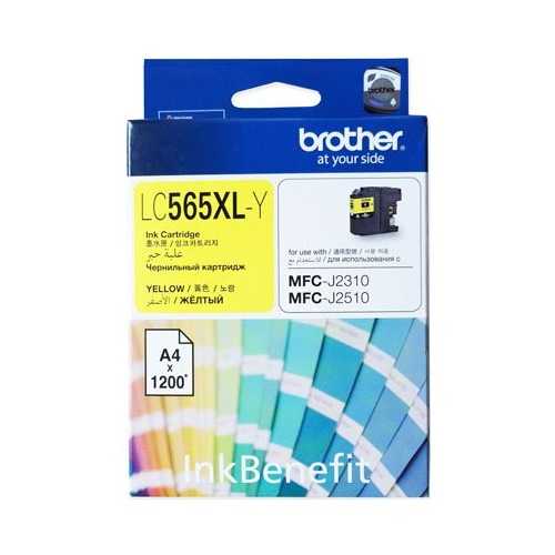 Brother LC565XLY 1.200 Sayfalık Sarı Orijinal Kartuş