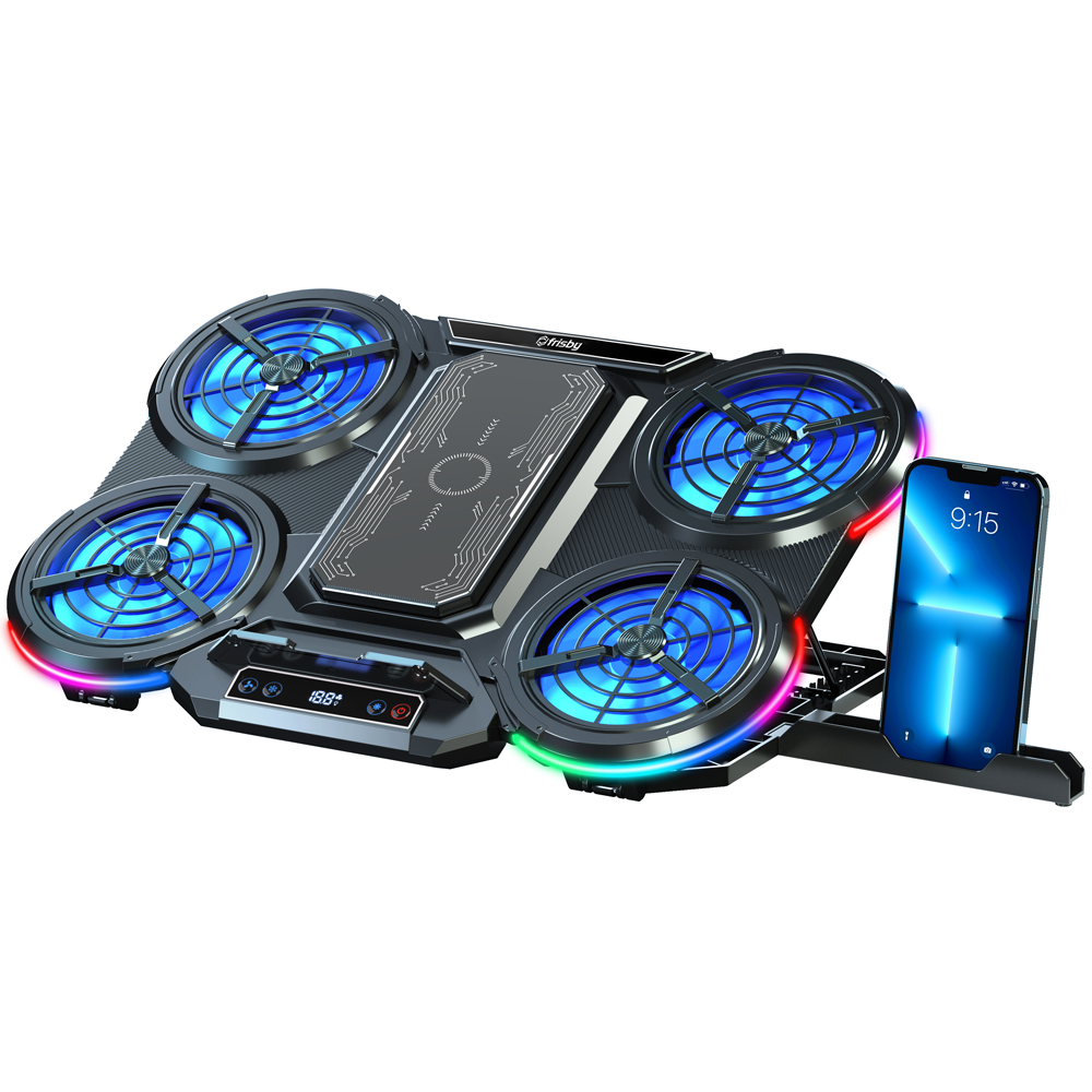 Frisby FNC-5270ST 10-17inch 4x10cm 1x8cm Fan 2 Usb 5 Kademeli LCD Kontollü Notebook Soğutucusu