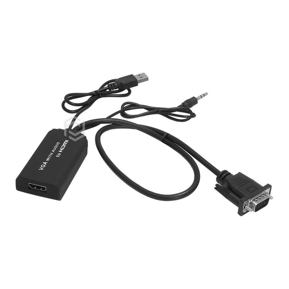 Frisby FA-6676C VGA  SES to HDMI Erkek-Dişi Analog Dijital Akstif Dönüştürücü Adaptör