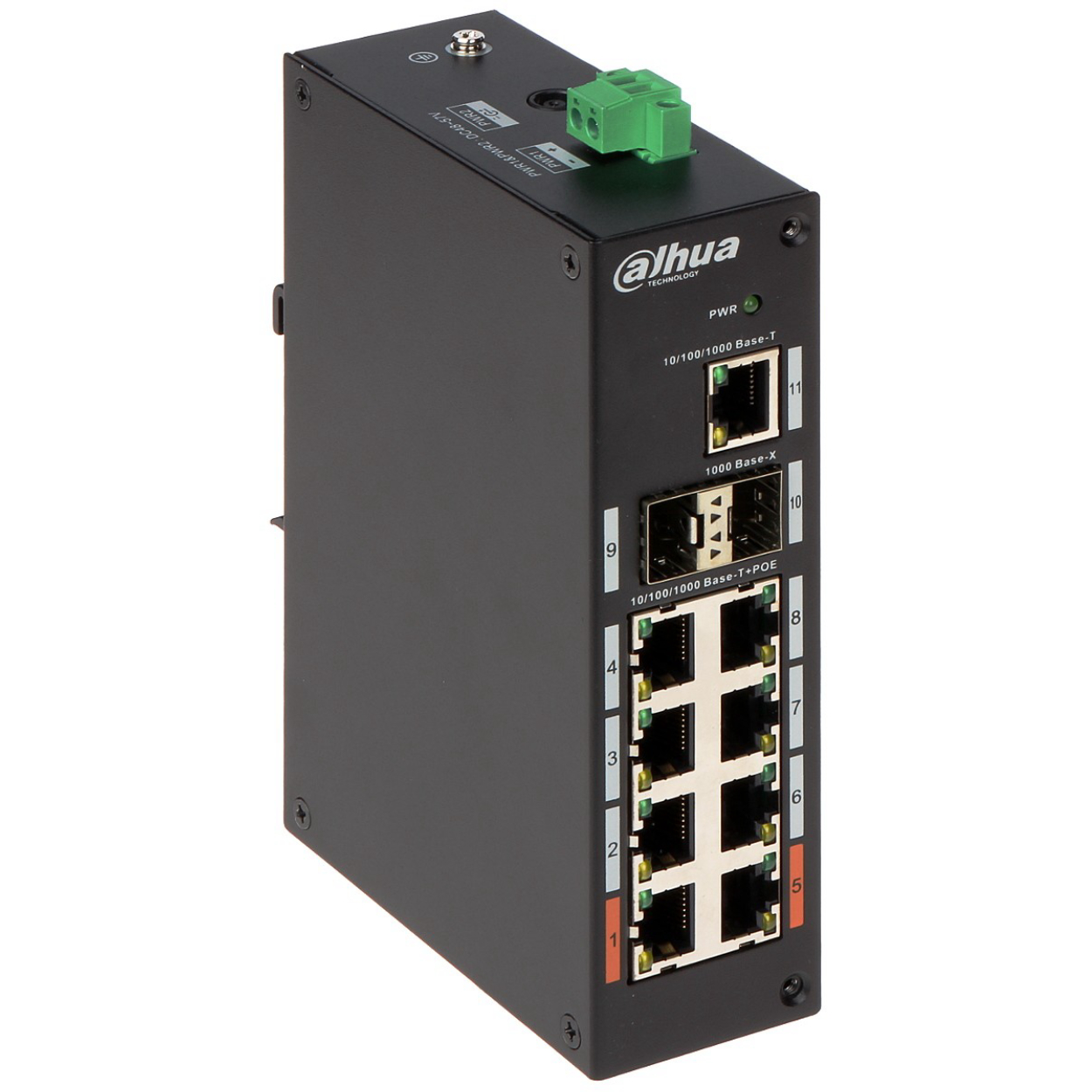 Dahua PFS3211-8GT-120 8 Port 10/100Mbps PoE 1 port Uplink 2 Port SFP 120W Endüstriyel poE Switch