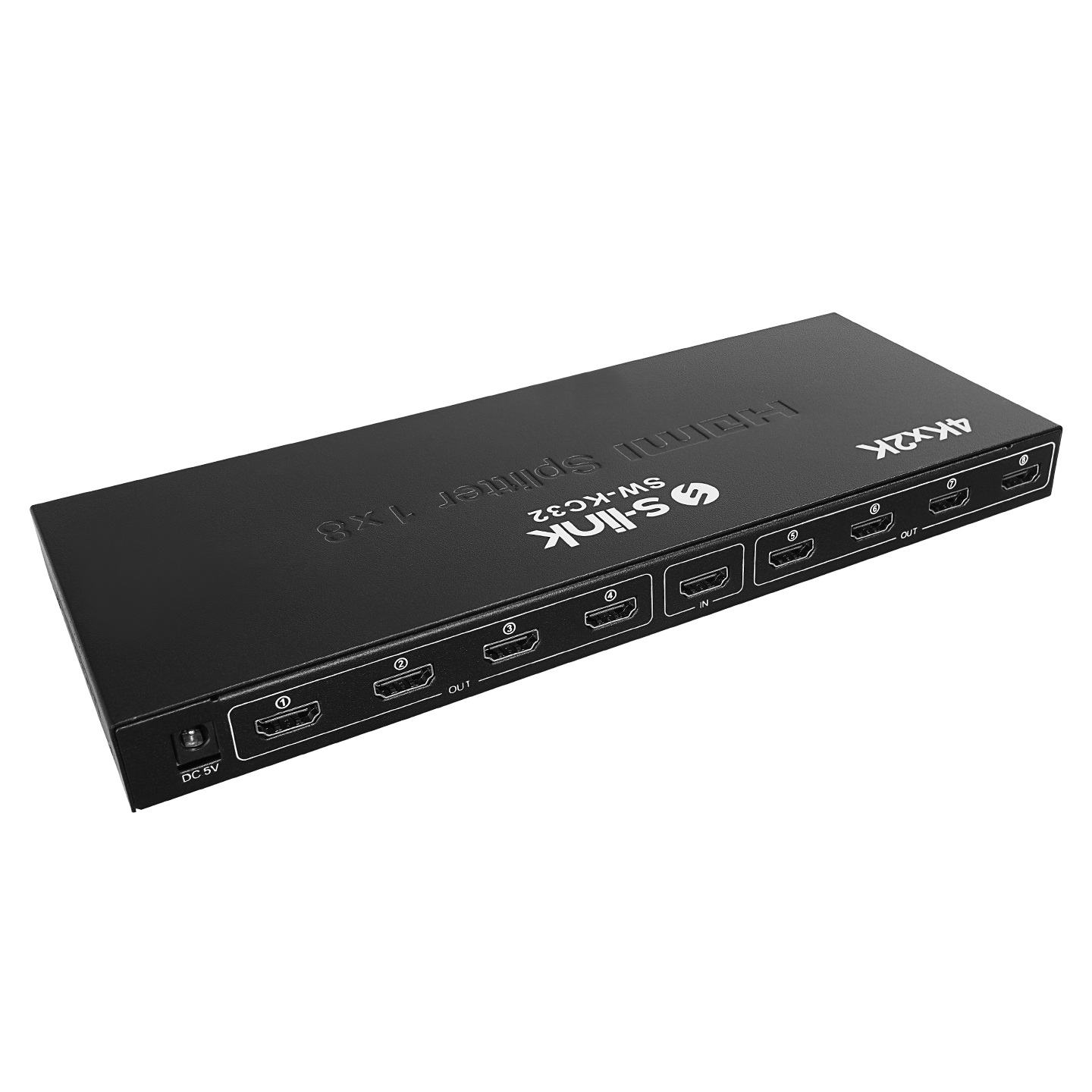 S-Link SW-KC32 1 Port Giriş 8 Port Çıkış HDMI 2K 4K Spliter