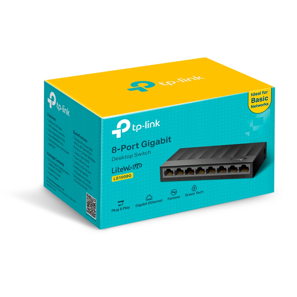 Tp-Link LS1008G 8 Port 10/100/1000Mbps Masaüstü Switch