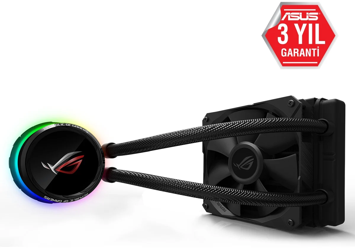 Asus ROG RYUO 120 OLED AURA SYNC 12cm Fanlı AMD-INTEL Sıvı Soğutmalı İşlemci Fanı