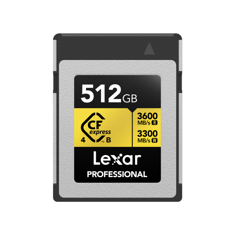 Lexar LCXEXP4512G-RNENG 512 GB 3600-3300Mb/s Type-B Professional Gold CF Express Kart