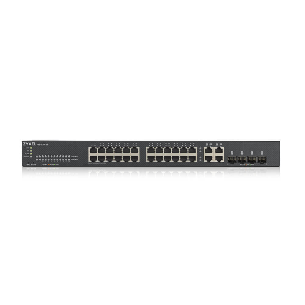 Zyxel GS1920-24V2-EU0101F V2 24 Port Gigabit 4 Port SFP L2 Yönetilebilir Hybrid Switch