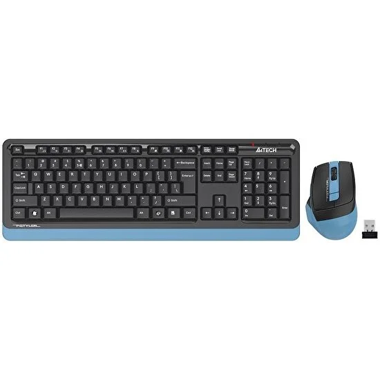 A4 Tech FG1035 Q TR 2.4Ghz Kablosuz Mavi Klavye Mouse Set