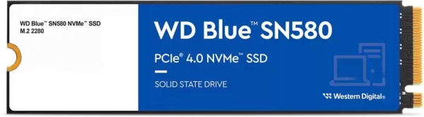 Western Digital WDS200T3B0E 2 TB Sn580 4150-4150Mb/s PCIe NVMe M2 GEn4x4 22x80 Blue SSD Harddisk