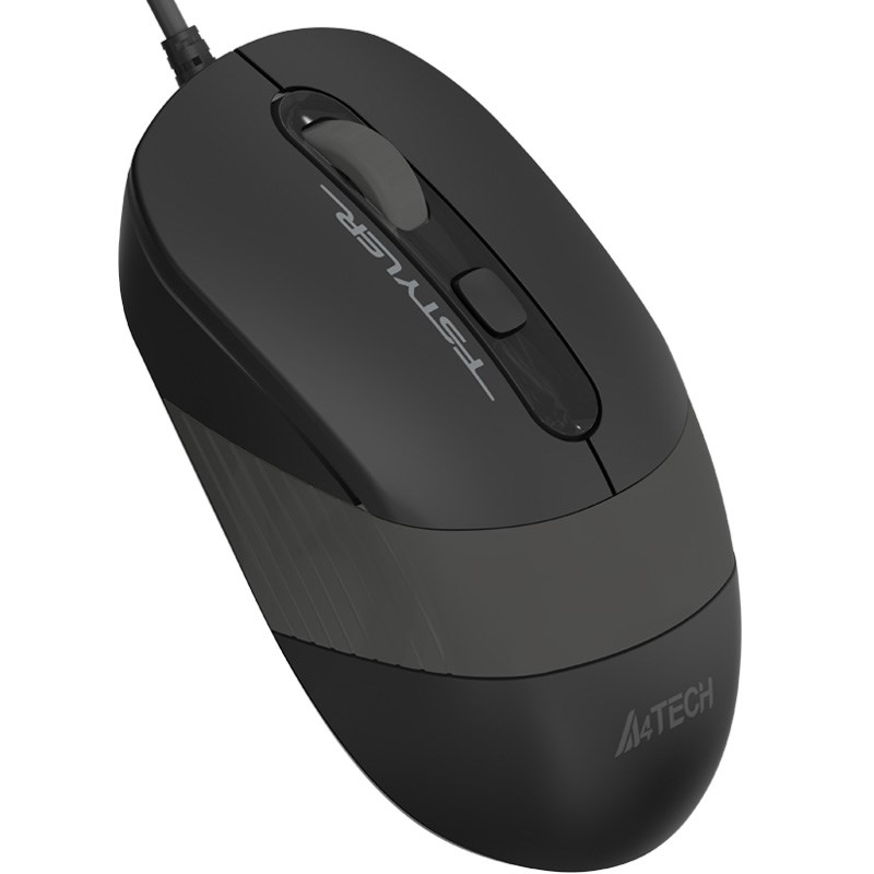 A4 Tech FM10 USB 1600 Dpi 4 Tuşlu Gri Siyah Kablolu Optik Mouse
