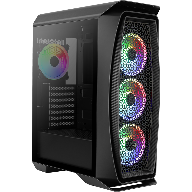 Aerocool AE-AERO1D Aero One Duo PSU YOK 3x12cm ARGB Fanlı Bilgisayar Kasası