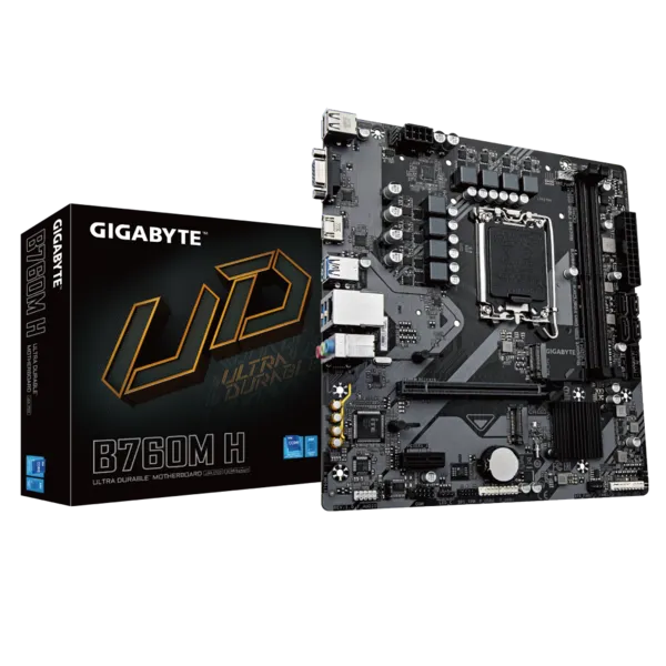 Gigabyte B760M H Sc-1700 B760 DDR5 8000Mhz 2xM2 mATX INTEL Anakart